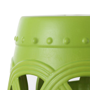 Lucky Coins 16" Chinese Ceramic Drum Garden Stool